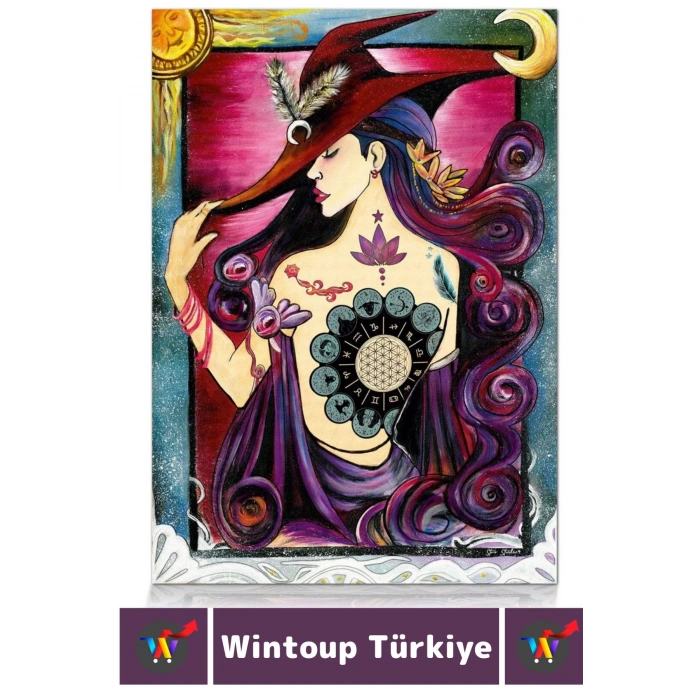 Eğlenceli El Göz Koordinasyon Beceri Görsel Algı Geliştirici Çocuk 1000 Parça PUZZLE ZODYAK LEYDİSİ