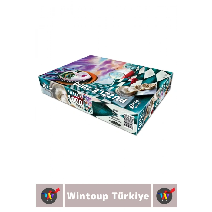 Özel Eğlenceli El Göz Koordinasyon Beceri Görsel Algı Geliştirici Çocuk 1000 Parça PUZZLE ŞAH MAT