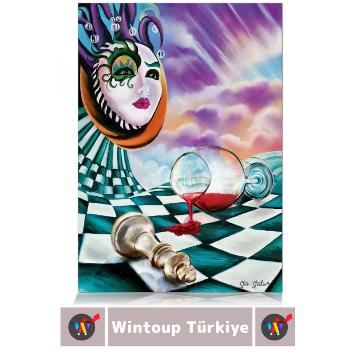 Özel Eğlenceli El Göz Koordinasyon Beceri Görsel Algı Geliştirici Çocuk 1000 Parça PUZZLE ŞAH MAT