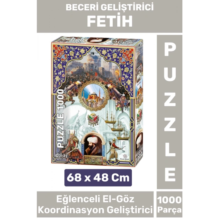 Özel Seri Eğlenceli El Göz Koordinasyon Beceri Görsel Algı Geliştirici Çocuk 1000 Parça PUZZLE FETİH