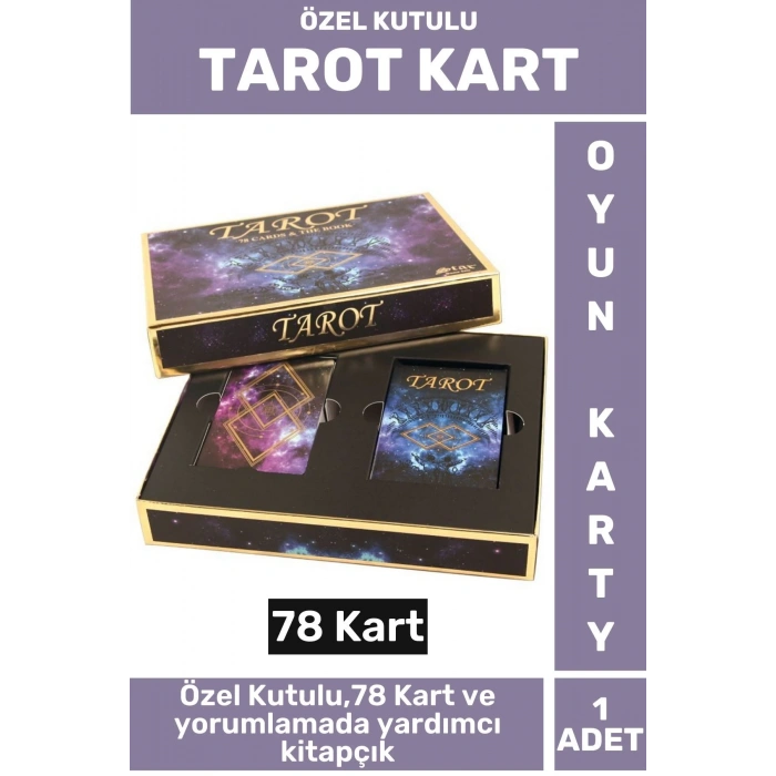 Premium Manevi Ruhsal Rehberlik Kader 78 Kartlı ÖZEL KUTULU Yorumlama Kitapçıklı TAROT KARTLARI