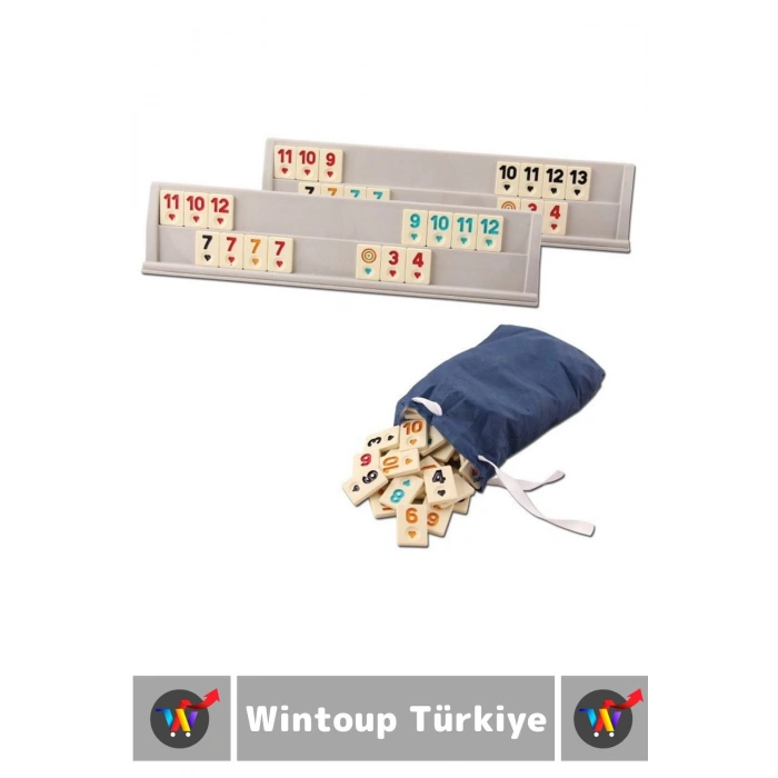 Özel Tasarım Uzun Ömürlü Dayanıklı Aile Ev Arkadaş Kahve Cafe Oyun Sert Plastik 101 Plus Okey Takımı