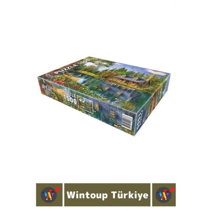 Premium Eğlenceli El Göz Koordinasyon Hafıza Beceri Geliştirici 1500 Parça PUZZLE KRİSTAL GÖL