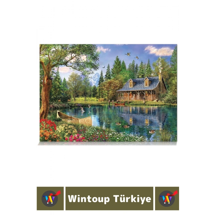 Premium Eğlenceli El Göz Koordinasyon Hafıza Beceri Geliştirici 1500 Parça PUZZLE KRİSTAL GÖL