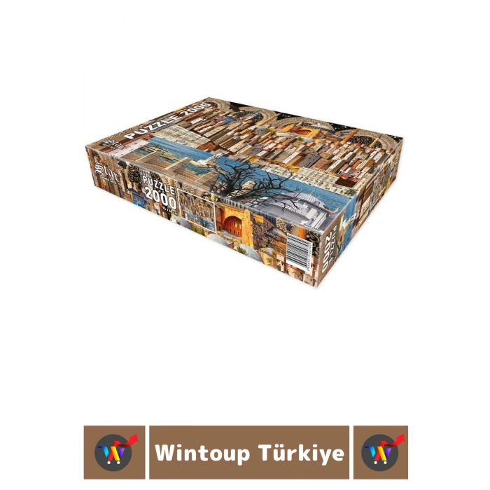 Premium Eğlenceli El Göz Koordinasyon Hafıza Beceri Geliştirici 2000 Parça PUZZLE ANLAT İSTANBUL