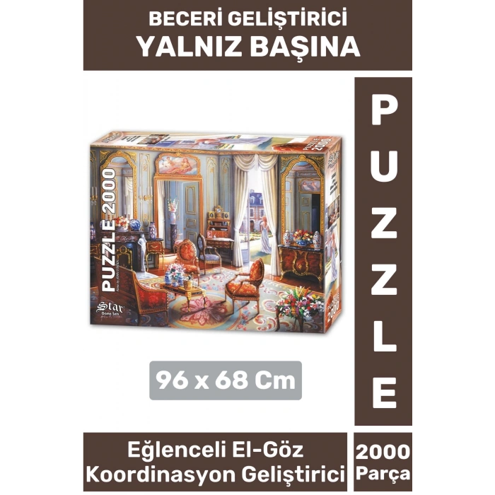 Premium Eğlenceli El Göz Koordinasyon Hafıza Beceri Geliştirici 2000 Parça PUZZLE YALNIZ BAŞINA