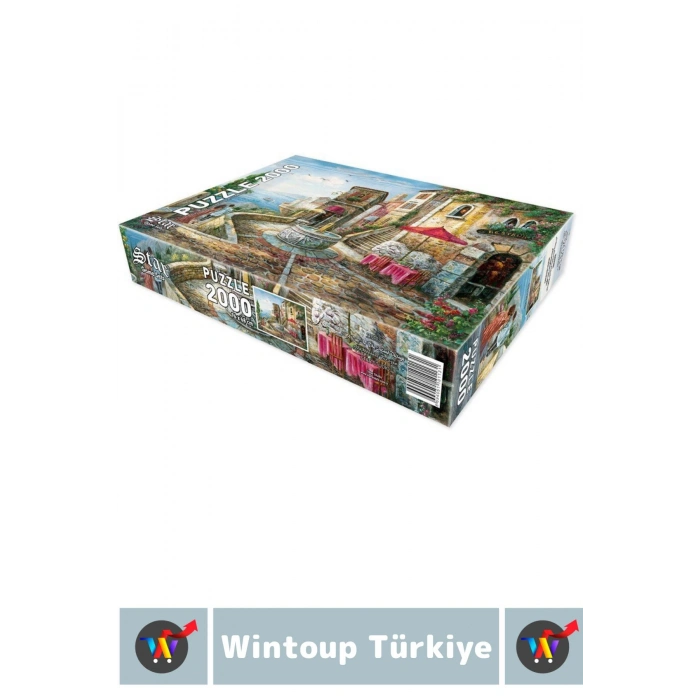 Eğlenceli El Göz Koordinasyon Hafıza Beceri Geliştirici 2000 Parça PUZZLE ADA KÖYÜNDE BİR GÜN