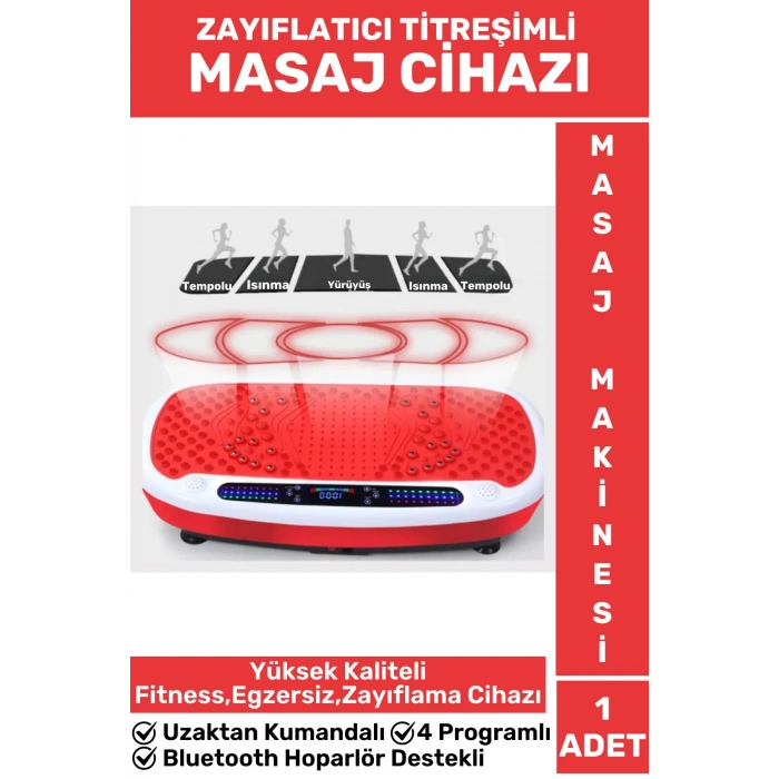 Kol Bacak Karın 4 Programlı Uzaktan Kumandalı Yüksek Titreşimli Fitness Spor Masaj Cihazı