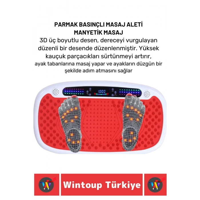 Kol Bacak Karın 4 Programlı Uzaktan Kumandalı Yüksek Titreşimli Fitness Spor Masaj Cihazı