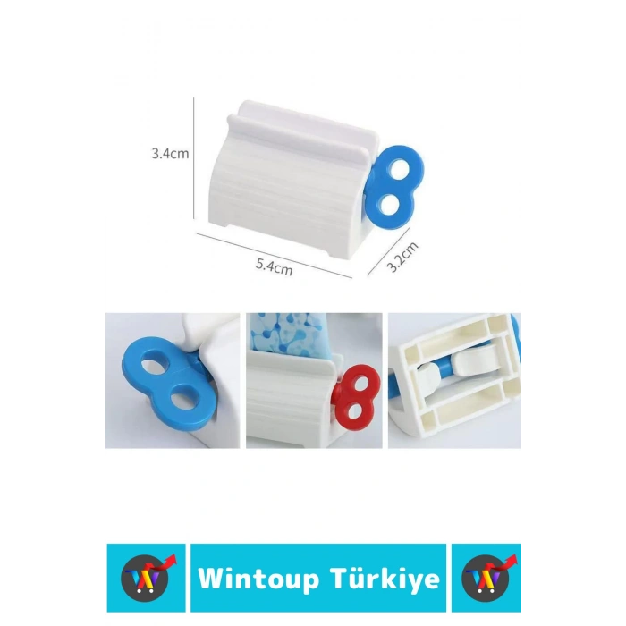 Premium Yüksek Kaliteli Kompakt Banyo Seyahat Çevirme Kollu Diş Macunu Sıkacağı