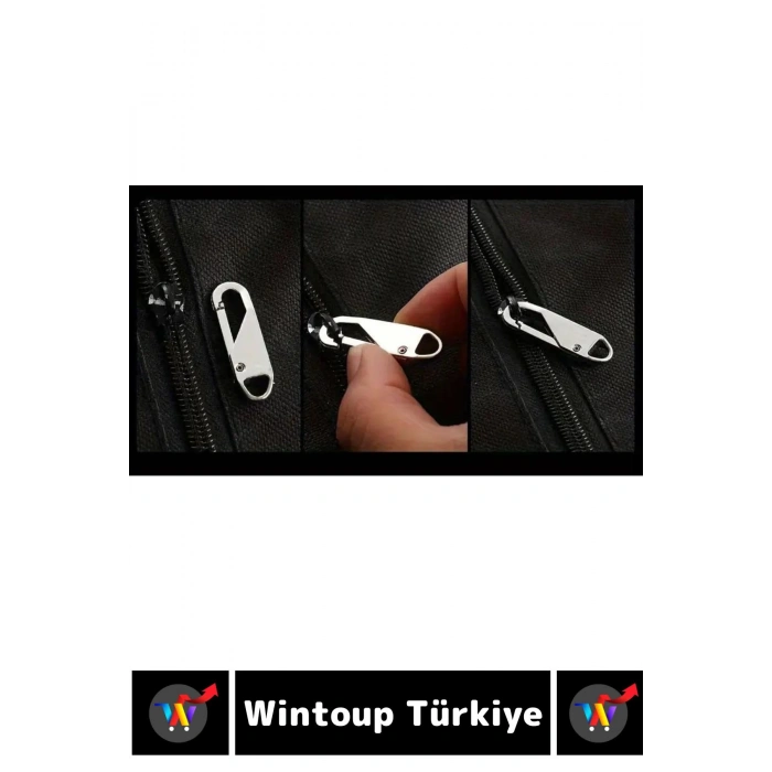 Premium Dikiş Kurulum Gerektirmez Ayakkabı Çanta Valiz Mont Fermuar Sürgüsü Başlığı 4 Adet