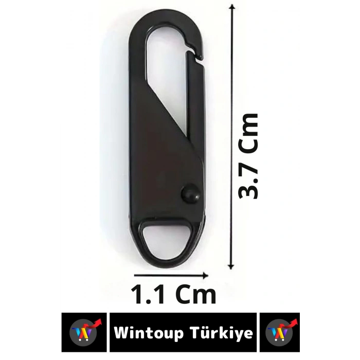 Premium Dikiş Kurulum Gerektirmez Ayakkabı Çanta Valiz Mont Fermuar Sürgüsü Başlığı 5 Adet