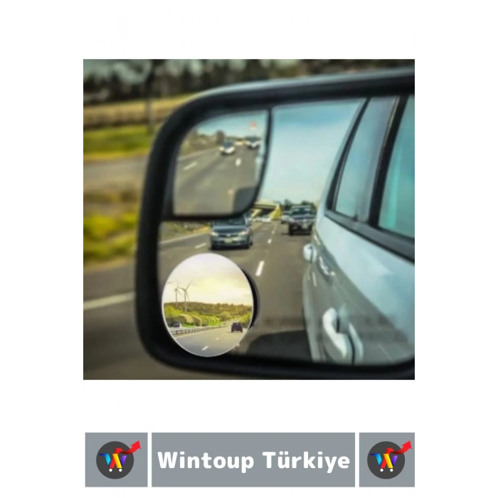 Premium Tüm Araçlarla Uyumlu Ayarlanabilir Açı Geniş Açı Çerçevesiz Montajsız Kör Nokta Aynası 2 Adt