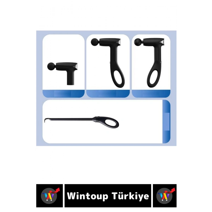 Ergonomik Kol Bacak Sırt Bel 4 Başlıklı 6 Hız Kademeli Ayarlanabilir Boyut Spor Fitness Masaj Aleti