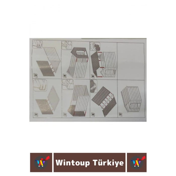 Premium Demonte Sağlıklı Polipreplen Malzeme Kolay Kurum Pet Evcil Hayvan Bahçe Köpek Kulübesi