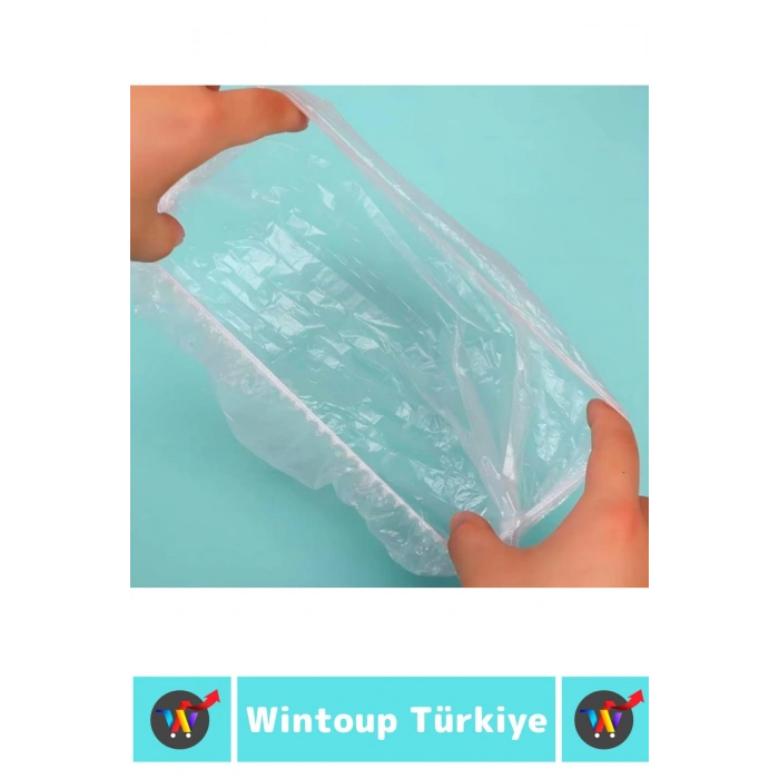 Özel Üretim Yemek Saklama Bozulma Önleyici Tazelik Sağlayan Lastikli Tencere Tabak Bonesi 100 Adet