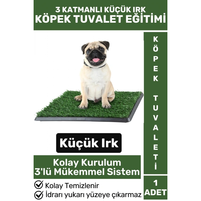 Pet Evcil Hayvan Köpek Eğitim 3 Katmanlı Sızdırmaz Kolay Temizlenir Küçük Irk Yavru Köpek Tuvaleti