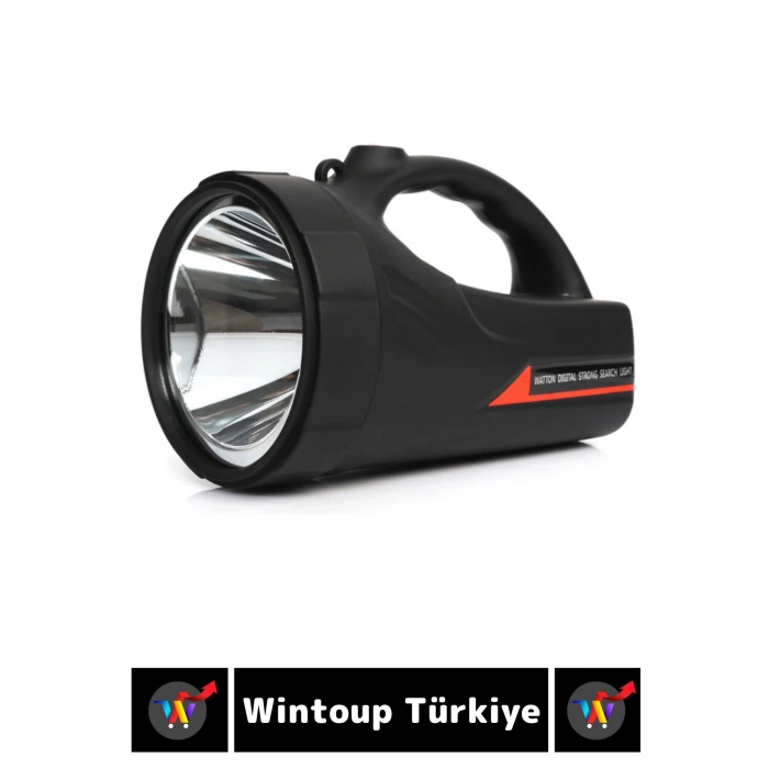 Premium Kamp Avcı Deprem 3 Aydınlatma Modlu Uzun Mesafeli Beyaz Işık Güvenlik EL FENERİ