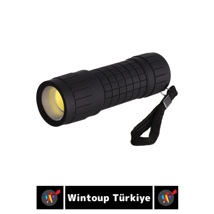 Premium Kamp Avcı Balıkçı Deprem Enerji Tasarruflu Beyaz Işık Pilli Sert Plastik Güvenlik EL FENERİ