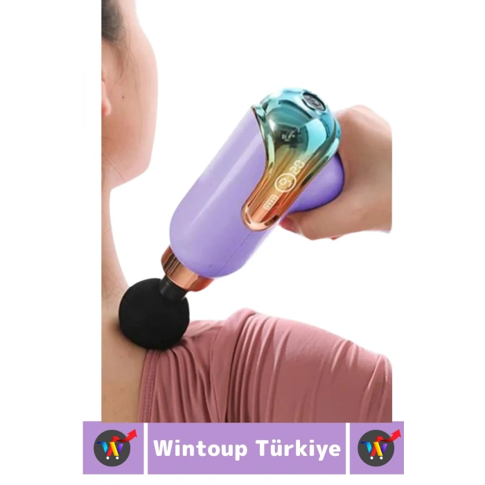 Ergonomik Kol Bacak Sırt Bel 4 Başlıklı 9 Vites Ayarlı Yüksek Titreşim Spor Fitness Kas Masaj Aleti