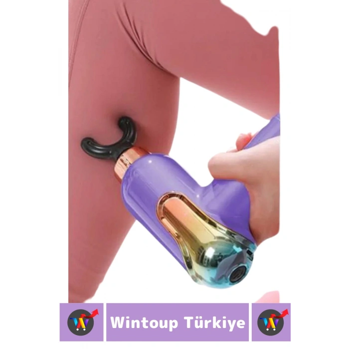 Ergonomik Kol Bacak Sırt Bel 4 Başlıklı 9 Vites Ayarlı Yüksek Titreşim Spor Fitness Kas Masaj Aleti