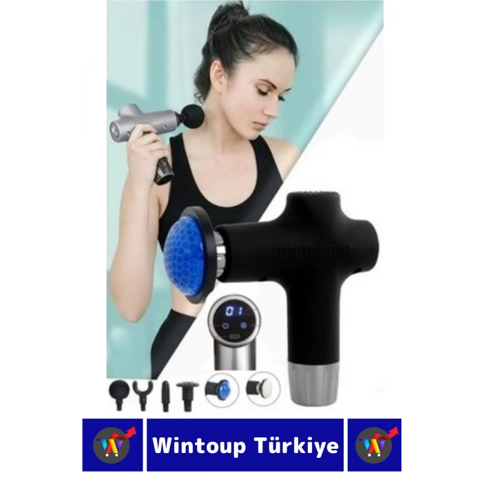 Ergonomik Kol Bacak Sırt Bel 6 Başlıklı Sıcak Soğuk Mod Yüksek Titreşim Spor Fitness Kas Masaj Aleti