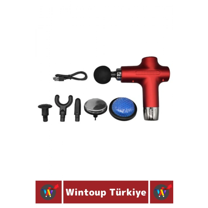 Ergonomik Kol Bacak Sırt Bel 6 Başlıklı Sıcak Soğuk Mod Yüksek Titreşim Spor Fitness Kas Masaj Aleti