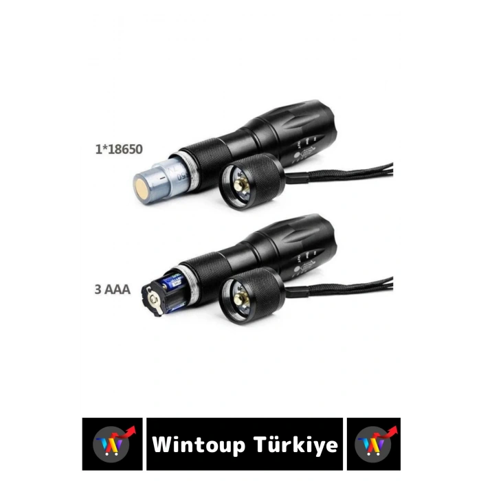 Profesyonel Kamp Avcı Güvenlik Okul Deprem Yüksek Mesafeli 3 Renk Güçlü Işık EL FENERİ