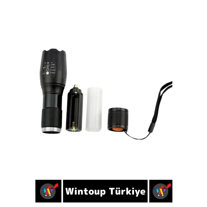 Profesyonel Kamp Avcı Güvenlik Okul Deprem Yüksek Mesafeli 3 Renk Güçlü Işık EL FENERİ