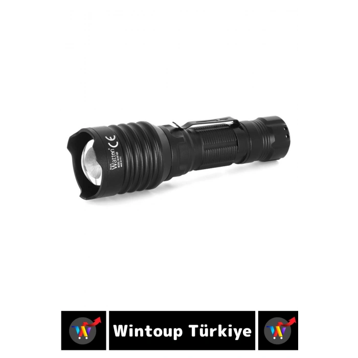 Profesyonel Kamp Avcı Güvenlik Deprem Yüksek Mesafeli Güçlü Işık Tüfek EL FENERİ