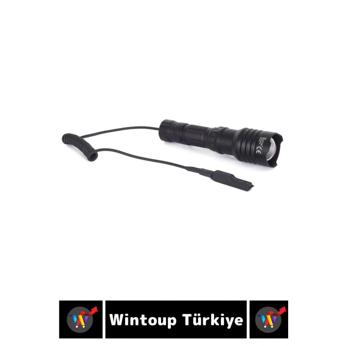 Profesyonel Kamp Avcı Güvenlik Deprem Yüksek Mesafeli Güçlü Işık Tüfek EL FENERİ