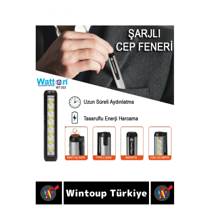 Profesyonel Kamp Avcı Güvenlik Okul Deprem 4 Modda Aydınlatma Güçlü Işık Mini EL FENERİ