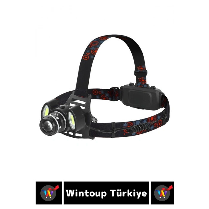 Profesyonel Kamp Avcı Balıkçı Deprem 4 Mod Aydınlatma 6000 Lümen Güçlü Işık KAFA LAMBASI