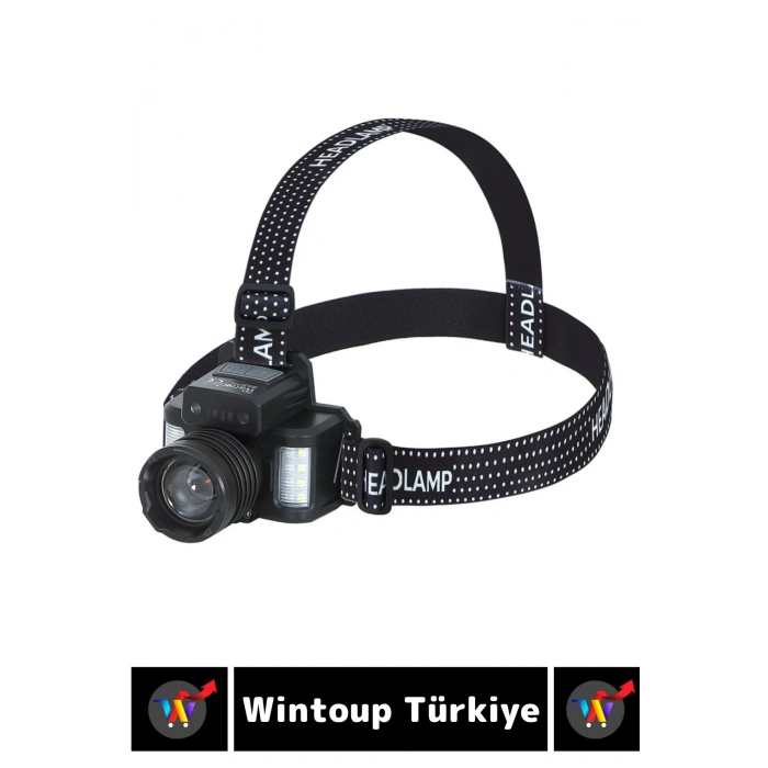 Profesyonel Kamp Avcı Balıkçı Deprem Yüksek Mesafeli 6000 Lümen Güçlü Işık Sensörlü KAFA LAMBASI