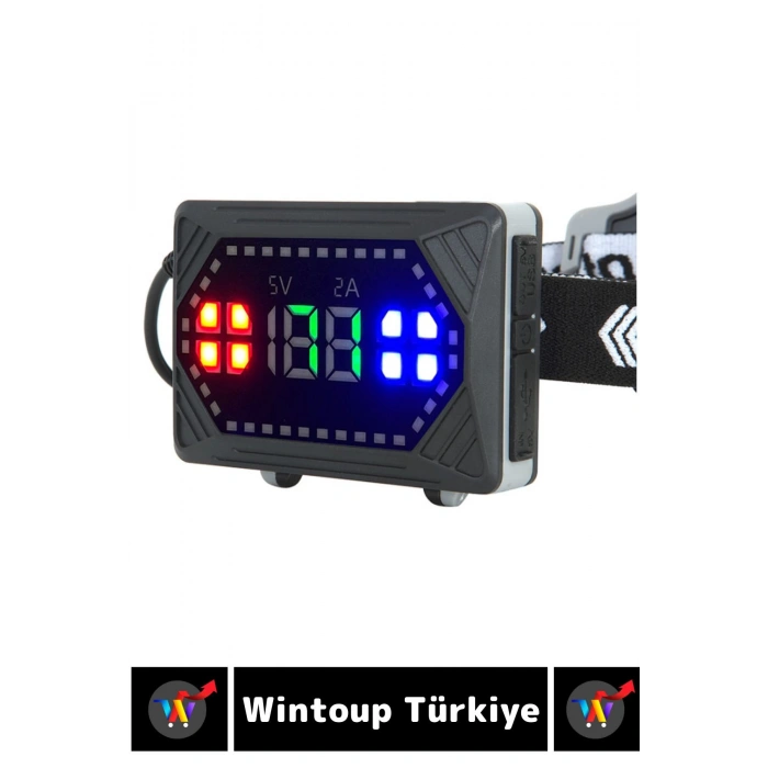 Profesyonel Kamp Avcı Balıkçı Deprem 9 Mod Aydınlatma 20000 Lümen Güçlü Işık KAFA LAMBASI