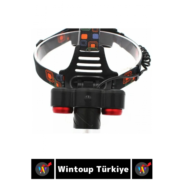 Profesyonel Kamp Avcı Balıkçı Deprem Güçlü Işık 4 Mod Aydınlatma Şarjlı 6000 Lümen KAFA LAMBASI