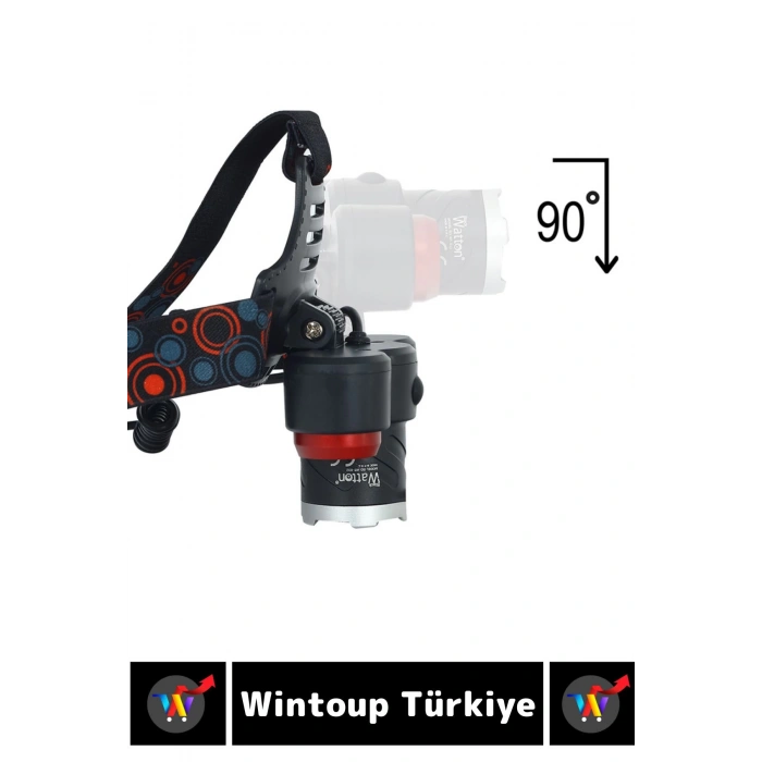 Profesyonel Kamp Avcı Balıkçı Deprem Güçlü Işık 4 Mod Aydınlatma Şarjlı 6000 Lümen KAFA LAMBASI