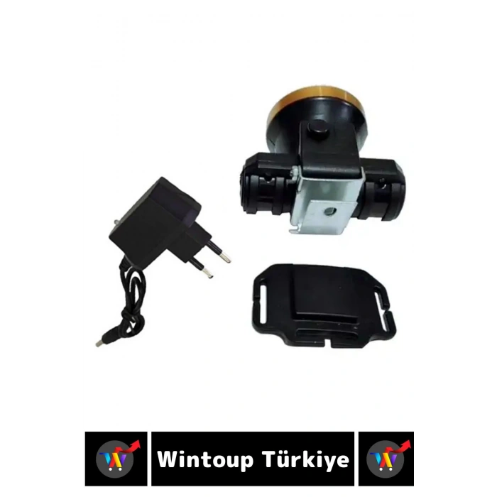 Profesyonel Kamp Avcı Balıkçı Deprem Güçlü Işık 2 Mod Aydınlatma Şarjlı Parlak Led Kafa Lambasi