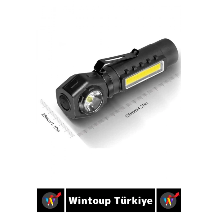 Profesyonel Kamp Avcı Balıkçı Deprem Güçlü Işık Mıknatıslı Sabitleme Şarjlı 215 Lümen KAFA LAMBASI