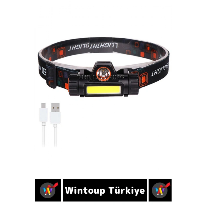 Profesyonel Kamp Avcı Balıkçı Deprem Güçlü Işık Mıknatıslı Sabitleme Şarjlı Powerled KAFA LAMBASI