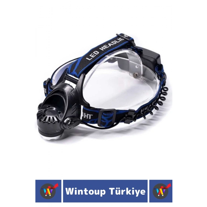 Profesyonel Kamp Avcı Balıkçı Deprem Güçlü Işık 3 Mod Yüksek Mesafeli Zoomlu Güçlü KAFA LAMBASI