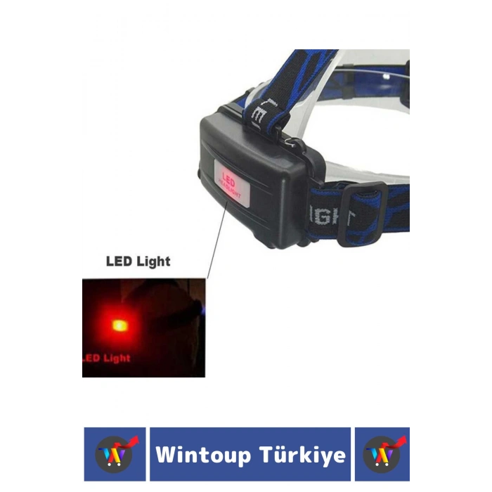 Profesyonel Kamp Avcı Balıkçı Deprem Güçlü Işık 3 Mod Yüksek Mesafeli Zoomlu Güçlü KAFA LAMBASI