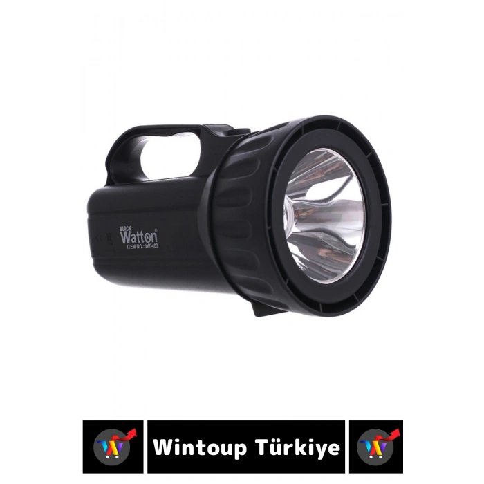 Premium Kamp Avcı Deprem 2 Aydınlatma Modlu Güçlü Beyaz Işık 1000 Lümen Güvenlik EL FENERİ