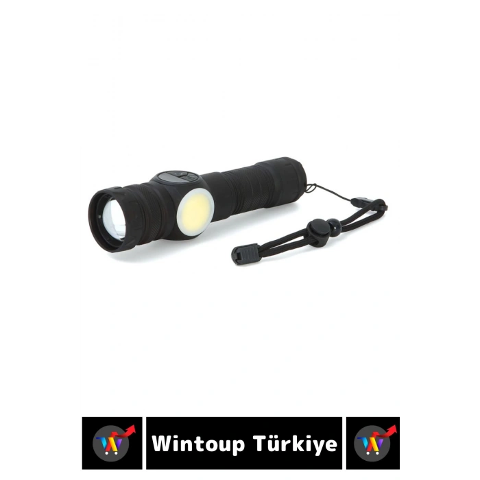 Premium Kamp Avcı Deprem Balıkçı Güvenlik 9 Modlu Uzun Mesafeli Güçlü Işık Şarjlı EL FENERİ