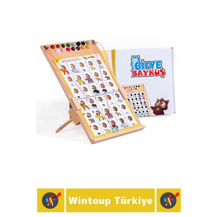 Premium Eğlenceli Görsel Algı Dikkat Zeka Hafıza El-Göz Koordinasyonu Geliştirici Oyun BİLYE BAYKUŞ