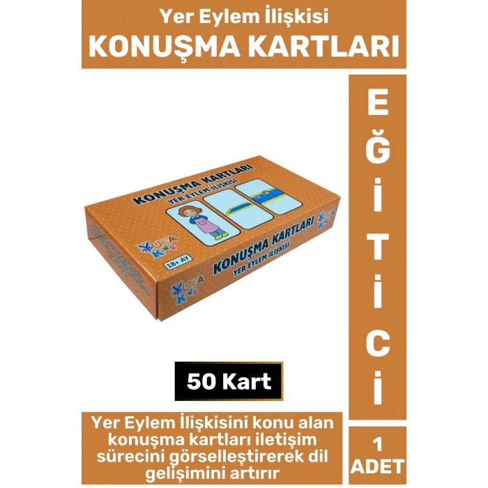 Premium Eğitici Görsel Algı Dikkat Yer İletişim Dil Bilgisi Geliştirici Çocuk Oyun KONUŞMA KARTLARI