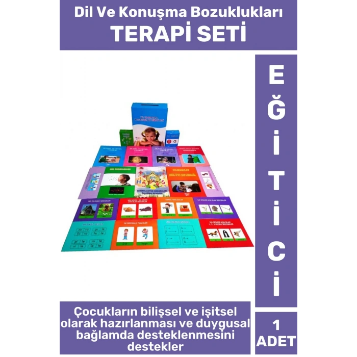 Eğitici Çocuk Dil Konuşma Bilgisi Bilişsel Beceri Geliştirici DİL VE KONUŞMA BOZUKLUKLARI TERAPİ SET