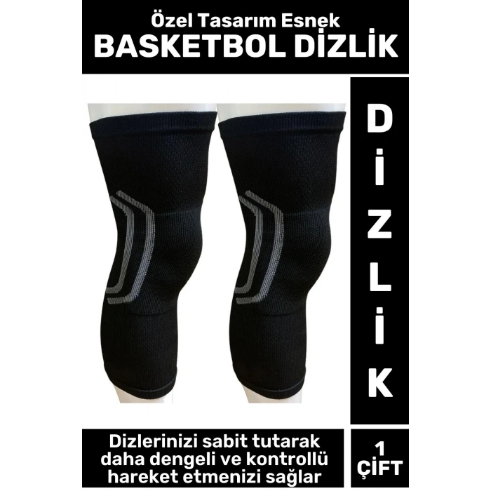 Premium Yüksek Kaliteli Esnek Nefes Alabilen Terletmez Denge Sabitleyici BASKETBOL DİZLİĞİ M Beden
