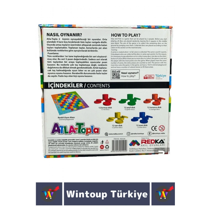 Eğitici Görsel Algı Strateji Zeka Gelişimi Analitik Düşünme Odaklanma Eğlenceli Oyun ATLA TOPLA