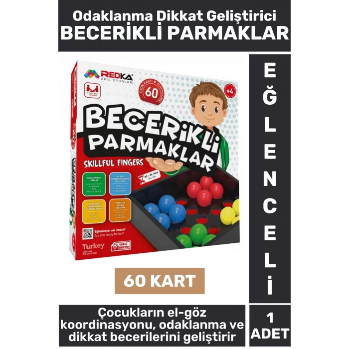 Eğitici Eğlenceli El Göz Koordinasyonu Odaklanma Beceri Geliştirici Oyun BECERİKLİ PARMAKLAR